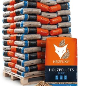 Heizfuxx Holzpellets "Blue" – 975 kg (65 x 15 kg Säcke)